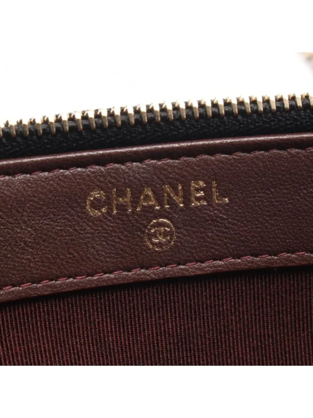 Chanel Shoulder Bag Quilted Black Lambskin Phone Case Chain Wallet